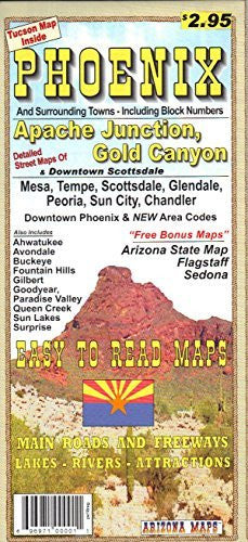 Phoenix and Surrounding Towns - Including Block Numbers - Wide World Maps & MORE! - Book - Wide World Maps & MORE! - Wide World Maps & MORE!