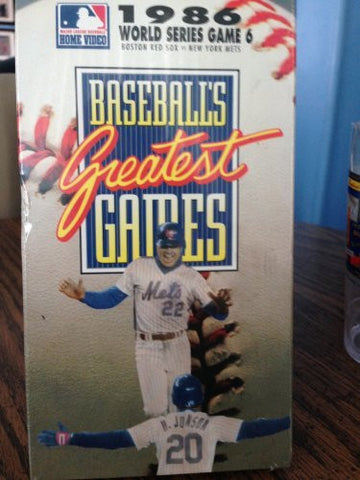 Baseballs Greatest Games 1986 Series [VHS] - Wide World Maps & MORE! - Video - Wide World Maps & MORE! - Wide World Maps & MORE!