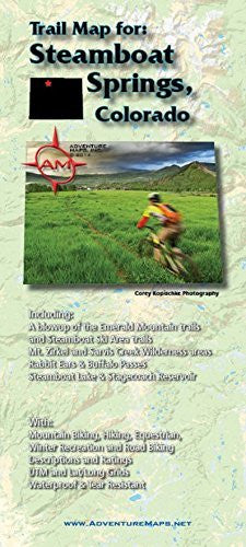 Adventure Maps Steamboat Springs Colorado - Wide World Maps & MORE! - Sports - Adventure Maps - Wide World Maps & MORE!