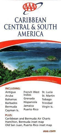 AAA Caribbean, Central & South America: Including Antigua, Aruba, Bahamas, Barbados, Bermuda, Cayman - Wide World Maps & MORE! - Book - Wide World Maps & MORE! - Wide World Maps & MORE!