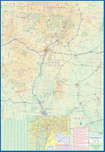 Arizona & New Mexico Travel Reference Map 1:900K - Wide World Maps & MORE!