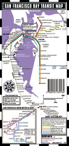 San Francisco Mini Bus Map & Bay Transit Map (Mini Metro Maps) - Wide World Maps & MORE! - Book - Wide World Maps & MORE! - Wide World Maps & MORE!