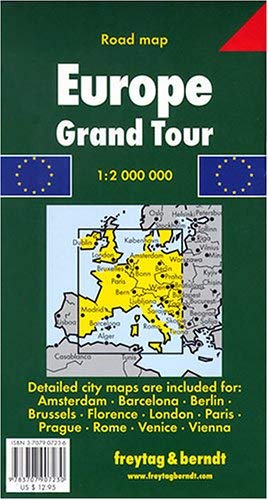 Europe Grand Tour Map - Wide World Maps & MORE! - Book - Freytag & Berndt - Wide World Maps & MORE!