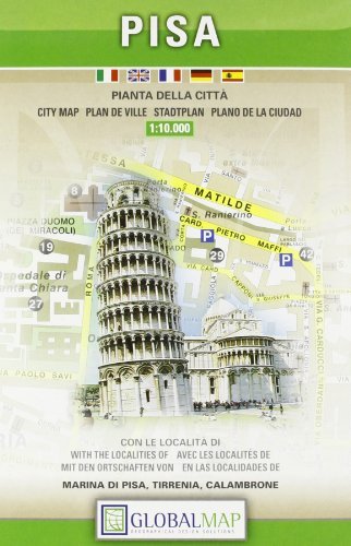 Pisa, Italy - City Map - 1:10,000 (English, Spanish, French, Italian and German Edition) - Wide World Maps & MORE! - Book - Litographia Artistica Cartographica - Wide World Maps & MORE!