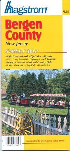 Hagstrom Bergen County New Jersey Street Map - Wide World Maps & MORE! - Book - Wide World Maps & MORE! - Wide World Maps & MORE!