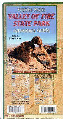 Franko Map California Valley Of Fire State Park Adventure Guide - Wide World Maps & MORE! - Sports - Franko Maps - Wide World Maps & MORE!