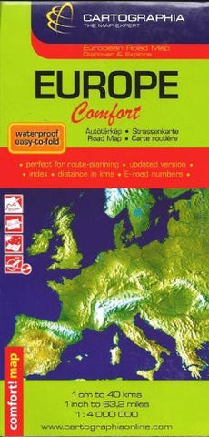 Europe Comfort Map - Wide World Maps & MORE! - Book - Wide World Maps & MORE! - Wide World Maps & MORE!
