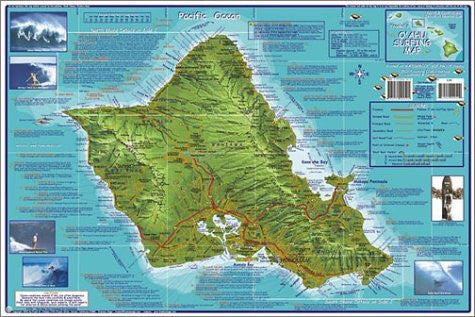 Franko's Oahu Surfing Map - Wide World Maps & MORE! - Book - Wide World Maps & MORE! - Wide World Maps & MORE!