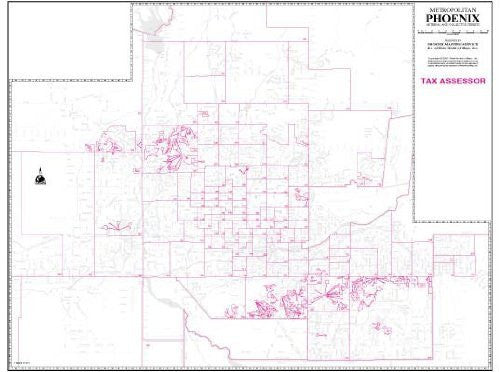 Metropolitan Phoenix Arterial and Collector Streets Tax Assessor Wall Map Gloss Laminated - Wide World Maps & MORE! - Map - Wide World Maps & MORE! - Wide World Maps & MORE!