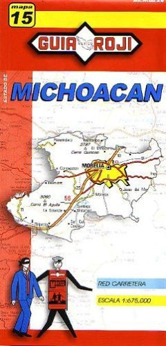 Michoacan State Map by Guia Roji (English and Spanish Edition) - Wide World Maps & MORE! - Book - Guia Roji - Wide World Maps & MORE!