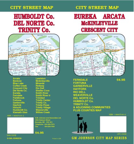 Eureka Arcata McKinleyville Cresent City Street Map - Wide World Maps & MORE! - Book - Wide World Maps & MORE! - Wide World Maps & MORE!