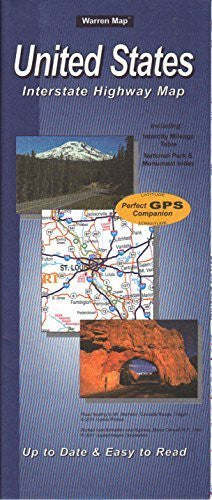 United States Interstate Highway Map Gloss Laminated - Wide World Maps & MORE! - Map - Warren Associates - Wide World Maps & MORE!