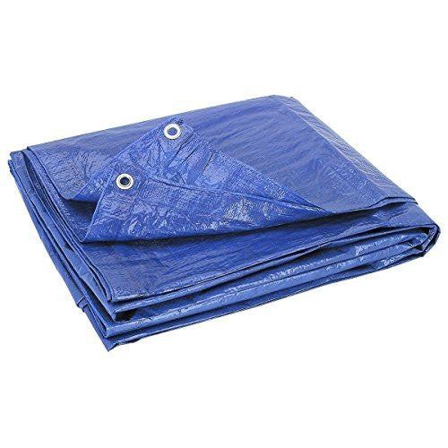 EDMBG BWSCHIT076 Canopy Cover Poly Tarp Camping Shade, Blue - Wide World Maps & MORE! - Home Improvement - EDMBG - Wide World Maps & MORE!