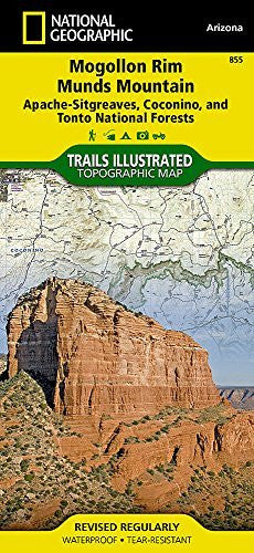 Mogollon Rim, Munds Mountain [Apache-Sitgreaves, Coconino, and Tonto National Forests] (National Geographic Trails Illustrated Map) - Wide World Maps & MORE! - Map - National Geographic - Wide World Maps & MORE!