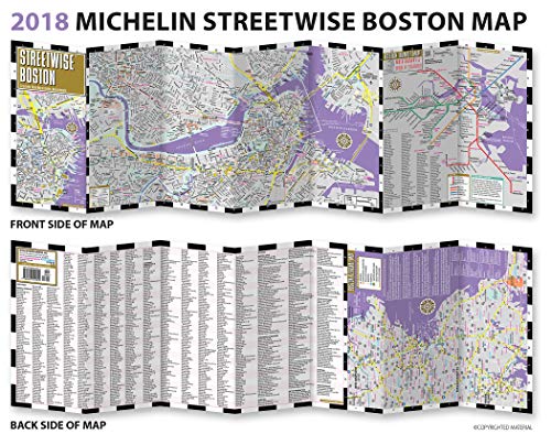 Streetwise Boston Map - Laminated City Center Street Map of Boston, Massachusetts (Michelin Streetwise Maps) - Wide World Maps & MORE!