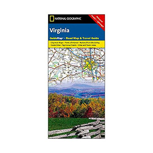 National Geographic Maps Virginia Road & Guide Map - Wide World Maps & MORE! - Sports - National Geographic Maps - Wide World Maps & MORE!