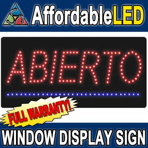 L7051 - Abierto LED Sign - Wide World Maps & MORE! - Office Product - Affordable LED Inc. - Wide World Maps & MORE!