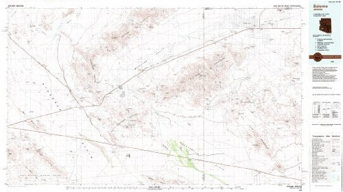 Salome, Arizona 1:100,000-scale Metric Topographic Map (30 x 60 Minute Quadrangle, TAZ1942) - Wide World Maps & MORE!