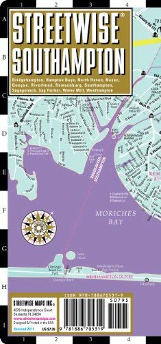 Streetwise Southampton Map - Laminated City Street Map of Southampton, New York - Wide World Maps & MORE! - Book - StreetWise - Wide World Maps & MORE!