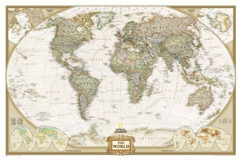 World Executive, Gloss Laminated Wall Map: PP.NGW622085 by National Geographic Maps (2012) - Wide World Maps & MORE! - Map - National Geographic - Wide World Maps & MORE!