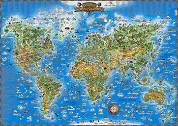 World, Children's, 37x54 - Wide World Maps & MORE! - Book - Hema Maps - Wide World Maps & MORE!