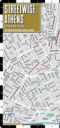 Streetwise Athens Map - Laminated City Center Street Map of Athens ...