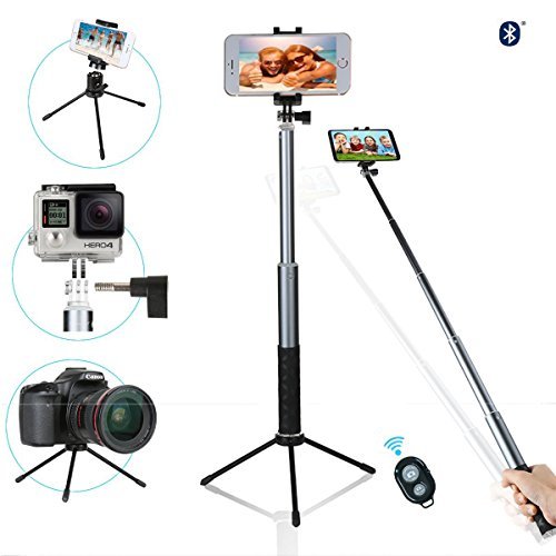 Selfie Stick with Tripod,NewRoad Phone Tripod Selfie Stick with Wireless Remote for Gopro, Digital Cameras and Cell Phone(Andriod &IOS) (selfie stick) - Wide World Maps & MORE! - Photography - NEWROAD - Wide World Maps & MORE!