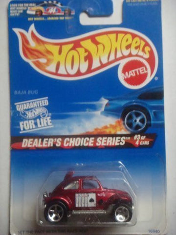 Hot Wheels 1996 Baja Bug Vw Beetle Dealers Choice Series Race Ace Rare Colletcor #3/4 Scale 1/64 by Mattel - Wide World Maps & MORE! - Toy - Wide World Maps & MORE! - Wide World Maps & MORE!