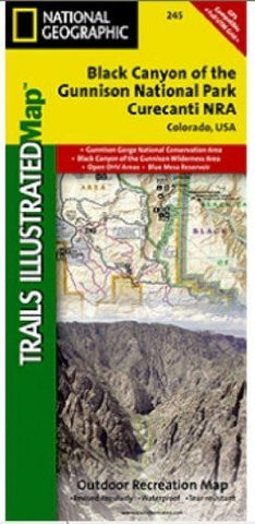 National Geographic TI00000245 Map Of Black Canyon Of The Gunnison - Colorado - Wide World Maps & MORE! - Office Product - National Geographic - Wide World Maps & MORE!