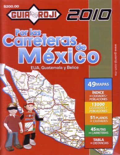 2010 Mexico Road Atlas "Por las Carreteras de Mexico" by Guia Roji (Spanish Edition) [Used - Good] - Wide World Maps & MORE! - Map - Guia Roji - Wide World Maps & MORE!