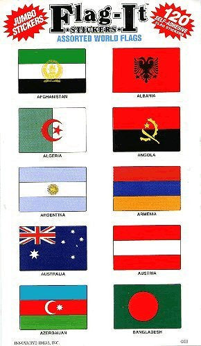 Assorted World Flags - Wide World Maps & MORE! - Art and Craft Supply - Innovative Ideas - Wide World Maps & MORE!