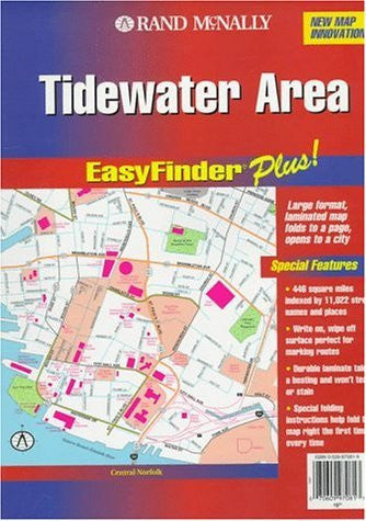 Rand McNally Tidewater, Va Easyfinder Plus Map - Wide World Maps & MORE! - Book - Wide World Maps & MORE! - Wide World Maps & MORE!