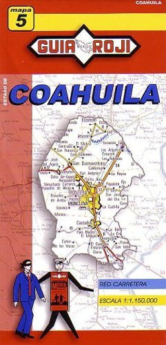 Coahuila State Map by Guia Roji (English and Spanish Edition) - Wide World Maps & MORE! - Book - Guia Roji - Wide World Maps & MORE!