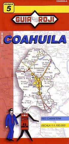 Coahuila State Map by Guia Roji (English and Spanish Edition) - Wide World Maps & MORE! - Book - Guia Roji - Wide World Maps & MORE!