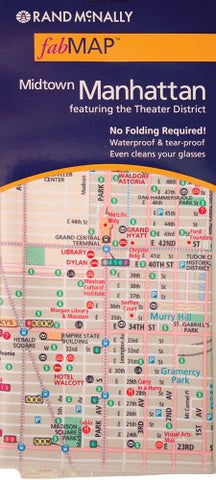 Rand McNally Fab Map Midtown Manhattan, New York: Featuring the Theater District - Wide World Maps & MORE! - Book - Wide World Maps & MORE! - Wide World Maps & MORE!