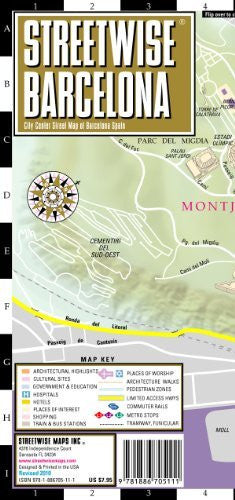 Streetwise Barcelona Map - Laminated City Center Street Map of Barcelona, Spain - Wide World Maps & MORE! - Book - Brand: Streetwise Maps - Wide World Maps & MORE!