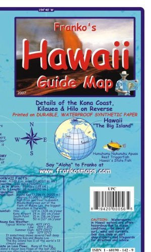 Hawaii The Big Island Guide Franko Maps Waterproof Map - Wide World Maps & MORE! - Book - FrankosMaps - Wide World Maps & MORE!