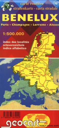 Benelux 1:500,000 Road Map - Wide World Maps & MORE! - Book - Wide World Maps & MORE! - Wide World Maps & MORE!