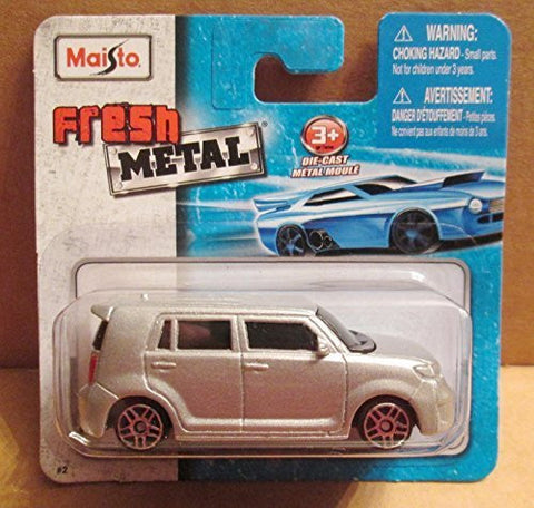 Maisto Fresh Metal Die-Cast Vehicles ~ Scion xB (Silver) - Wide World Maps & MORE! - Toy - Maisto - Wide World Maps & MORE!