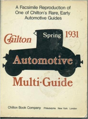 Automotive Multi-guide: Spring 1931 - Wide World Maps & MORE! - Book - Brand: Gazelle Book Services Ltd - Wide World Maps & MORE!