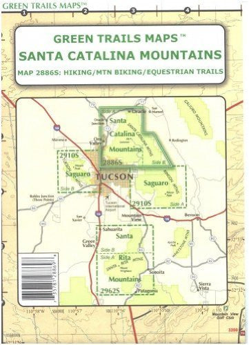 Map: Santa Catalina Mountains - Wide World Maps & MORE! - Book - Wide World Maps & MORE! - Wide World Maps & MORE!