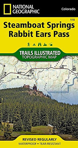 Steamboat Springs, Rabbit Ears Pass (National Geographic Trails Illustrated Map) - Wide World Maps & MORE! - Book - National Geographic - Wide World Maps & MORE!