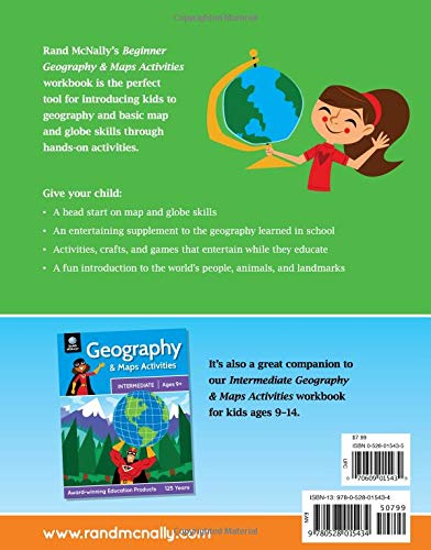 Geography & Maps Activities, Beginner | Ages 6+ - Wide World Maps & MORE! - Book - Rand McNally & Company - Wide World Maps & MORE!