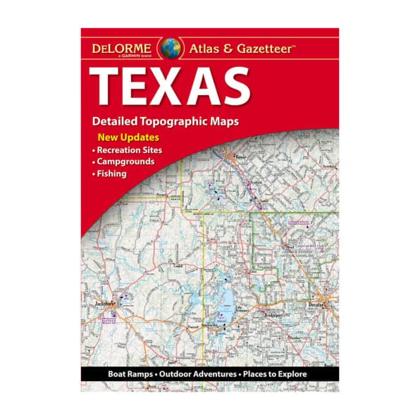 Texas Detailed Topographic Maps (DeLorme Atlas & Gazetteer) - Wide World Maps & MORE!
