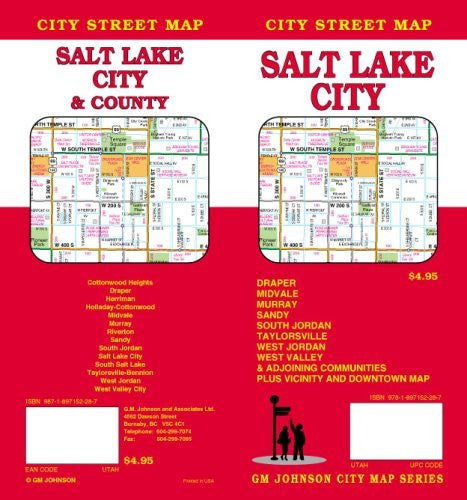 Salt Lake City, Utah Steet Map - Wide World Maps & MORE! - Book - Wide World Maps & MORE! - Wide World Maps & MORE!