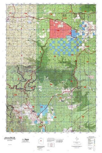 Arizona GMU 6B Hunt Area / Game Management Unit (GMU) Map - Wide World Maps & MORE! - Map - MyTopo - Wide World Maps & MORE!