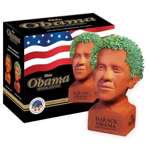 Chia Obama Handmade Decorative Planter - Wide World Maps & MORE! - Health and Beauty - Chia - Wide World Maps & MORE!