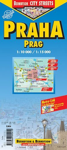 Prague City Streets Laminated Map - Wide World Maps & MORE! - Book - Wide World Maps & MORE! - Wide World Maps & MORE!
