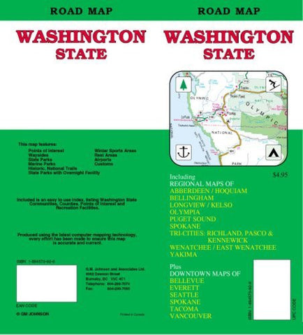 Washington State Road Map - Wide World Maps & MORE! - Book - Unknown - Wide World Maps & MORE!