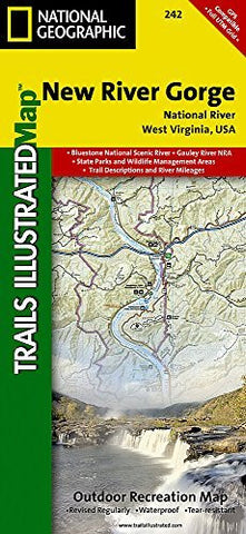 New River Gorge National River (National Geographic Trails Illustrated Map) - Wide World Maps & MORE! - Book - Nat Geo - Wide World Maps & MORE!